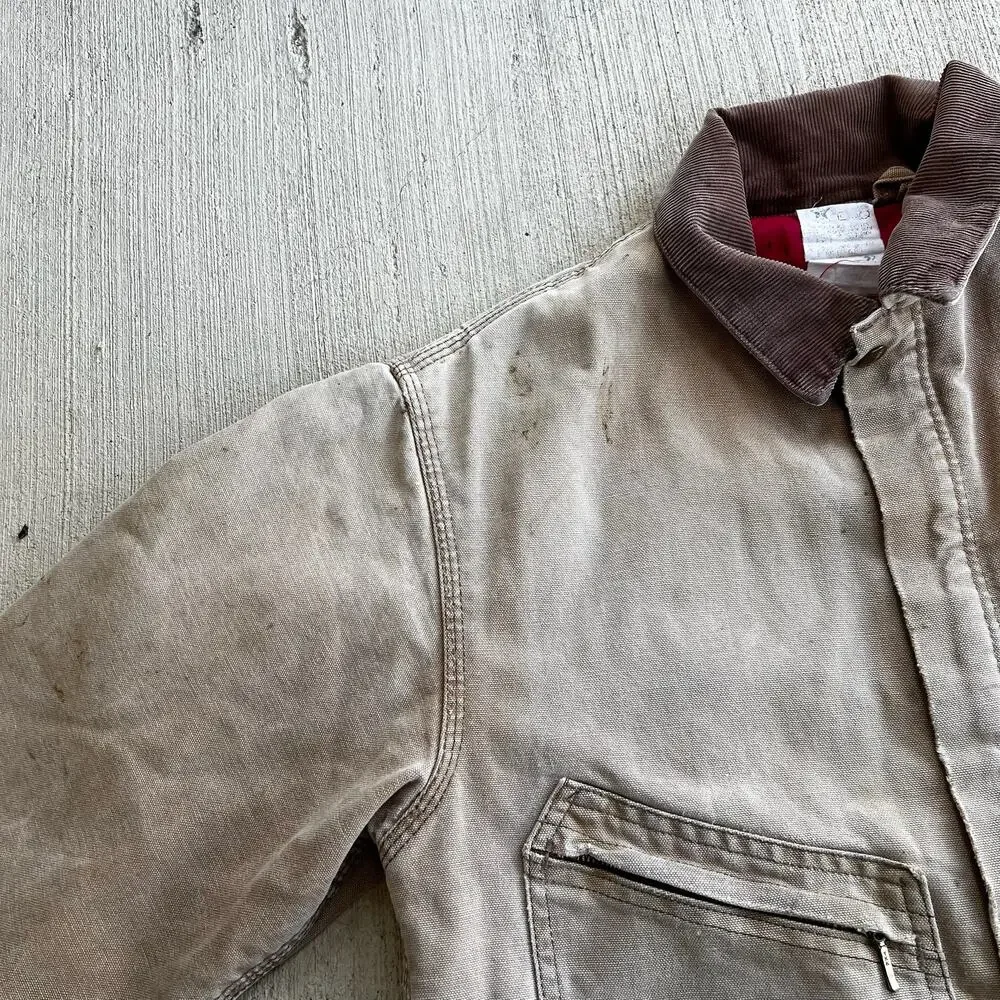 Carhartt cropped detroit style brown work wear jacket